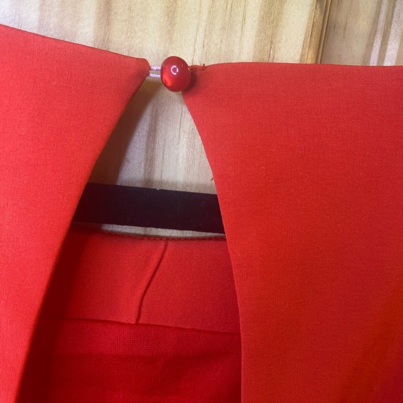 ARK & CO. Blood Orange Mod Style Dress Size Medium - Picture 6 of 8